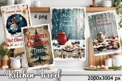 Merry and sweet Christmas Kitchen Towel Design | tea Product Image 1