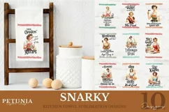 kitchen towel png design being used as a sublimation kitchen towel print
