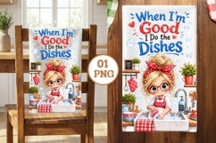 Kitchen Towel Sublimation Watercolour Baking Sublimation Product Image 1