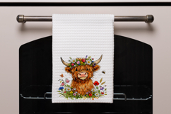 Wild Flower Cow Clipart Product Image 2
