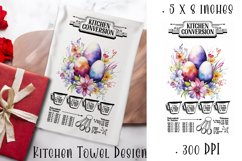 Happy Easter Kitchen Towel Sublimation Design Product Image 1