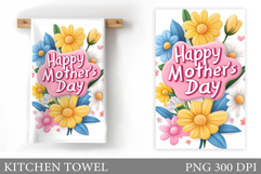 Mother's Day Kitchen Towel. Mother's Day Sublimation Product Image 1