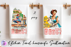 Kitchen Towel housewife Sublimation Design | sarcastic Product Image 1
