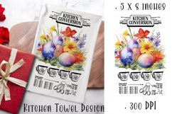 Happy Easter Kitchen Towel Sublimation Design Product Image 1