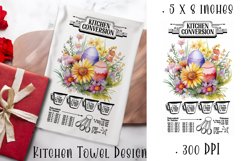 Happy Easter Kitchen Towel Sublimation Design Product Image 1