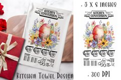 Happy Easter Kitchen Towel Sublimation Design Product Image 1