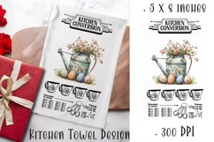 Happy Easter Kitchen Towel Sublimation Design Product Image 1