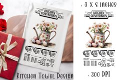 Happy Easter Kitchen Towel Sublimation Design Product Image 1