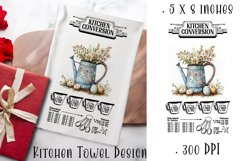 Happy Easter Kitchen Towel Sublimation Design Product Image 1