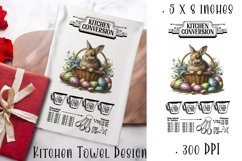 Happy Easter Kitchen Towel Sublimation Design Product Image 1