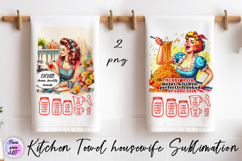 Kitchen Towel housewife Sublimation Design | sarcastic Product Image 1