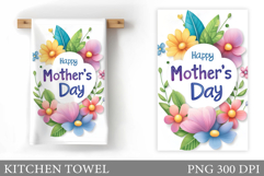 Mother's Day Kitchen Towel. Mother's Day Sublimation Product Image 1