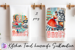 Kitchen Towel housewife Sublimation Design | sarcastic Product Image 1