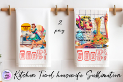 Kitchen Towel housewife Sublimation Design | sarcastic Product Image 1