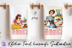 Kitchen Towel housewife Sublimation Design | sarcastic Product Image 1
