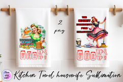 Kitchen Towel housewife Sublimation Design | sarcastic Product Image 1