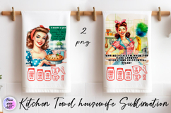 Kitchen Towel housewife Sublimation Design | sarcastic Product Image 1