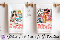 Kitchen Towel housewife Sublimation Design | sarcastic Product Image 1