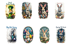 Happy Easter Kitchen Towel Sublimation Bundle, Easter Quotes Product Image 5