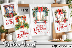 Cozy christmas winter window Sublimation Design for Kitchen Product Image 1