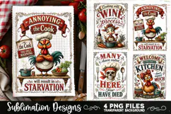 Funny Kitchen Towel 4 PNG Retro PNG Sublimation Product Image 4