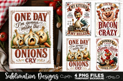 Funny Kitchen Towel 4 PNG Retro PNG Sublimation Product Image 3