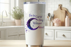 I&#039;m the Curse They Whisper About Watercolor Crescent Moon Product Image 6