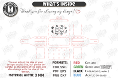 Kitchen Utensil Holder with a Handle Laser Cut | Organizer Product Image 3