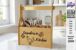 Kitchen Utensil Holders with a Handle Laser Cut Bundle | CNC Product Image 13