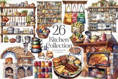 Kitchen Watercolor Collection
