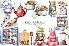 Kitchen Watercolor Collection Sublimation Product Image 1