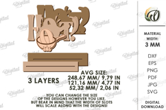 3D Kitchen Word Stand Laser Cut. Hot SVG Product Image 2