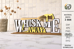 Kitchen Word Stand Laser Cut. Kitchen SVG Product Image 1