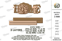 3D Kitchen Word Stand Laser Cut. Home SVG Product Image 2