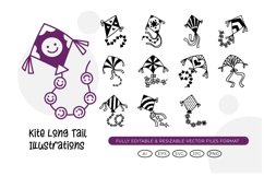 Kite Long Tail Illustrations Product Image 1