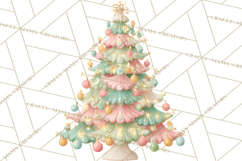 Kitsch Holiday Decor PNG, Mid Century Christmas Clipart Product Image 2