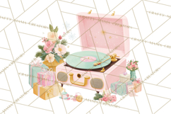 Kitsch Holiday Decor PNG, Mid Century Christmas Clipart Product Image 2