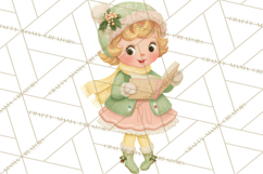 Kitsch Holiday Decor PNG, Mid Century Christmas Clipart Product Image 3