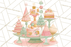 Kitsch Holiday Decor PNG, Mid Century Christmas Clipart Product Image 4