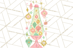 Kitsch Holiday Decor PNG, Mid Century Christmas Clipart Product Image 5