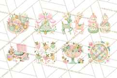 Kitsch Holiday Decor PNG, Mid Century Christmas Clipart Product Image 6