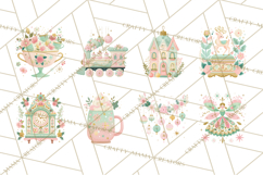 Kitsch Holiday Decor PNG, Mid Century Christmas Clipart Product Image 2