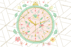 Kitsch Holiday Decor PNG, Mid Century Christmas Clipart Product Image 5