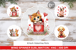 Kitsch Valentine Pets Wind Spinner Product Image 1