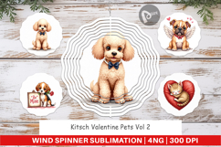 Kitsch Valentine Pets Wind Spinner Product Image 1