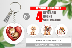Kitsch Valentine Pets Keychain Product Image 1