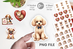 Kitsch Valentine Pets Sticker Product Image 1