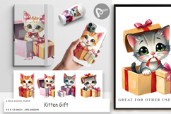 Digital Paper Kitten Gift Product Image 1