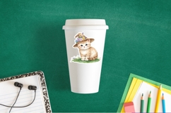 Cute Easter Bonnet Kittens Stickers at Chuckleberry Farm PNG Product Image 2