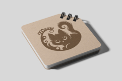 Kitten Meow/Silhouette Illustration/SVG Product Image 3